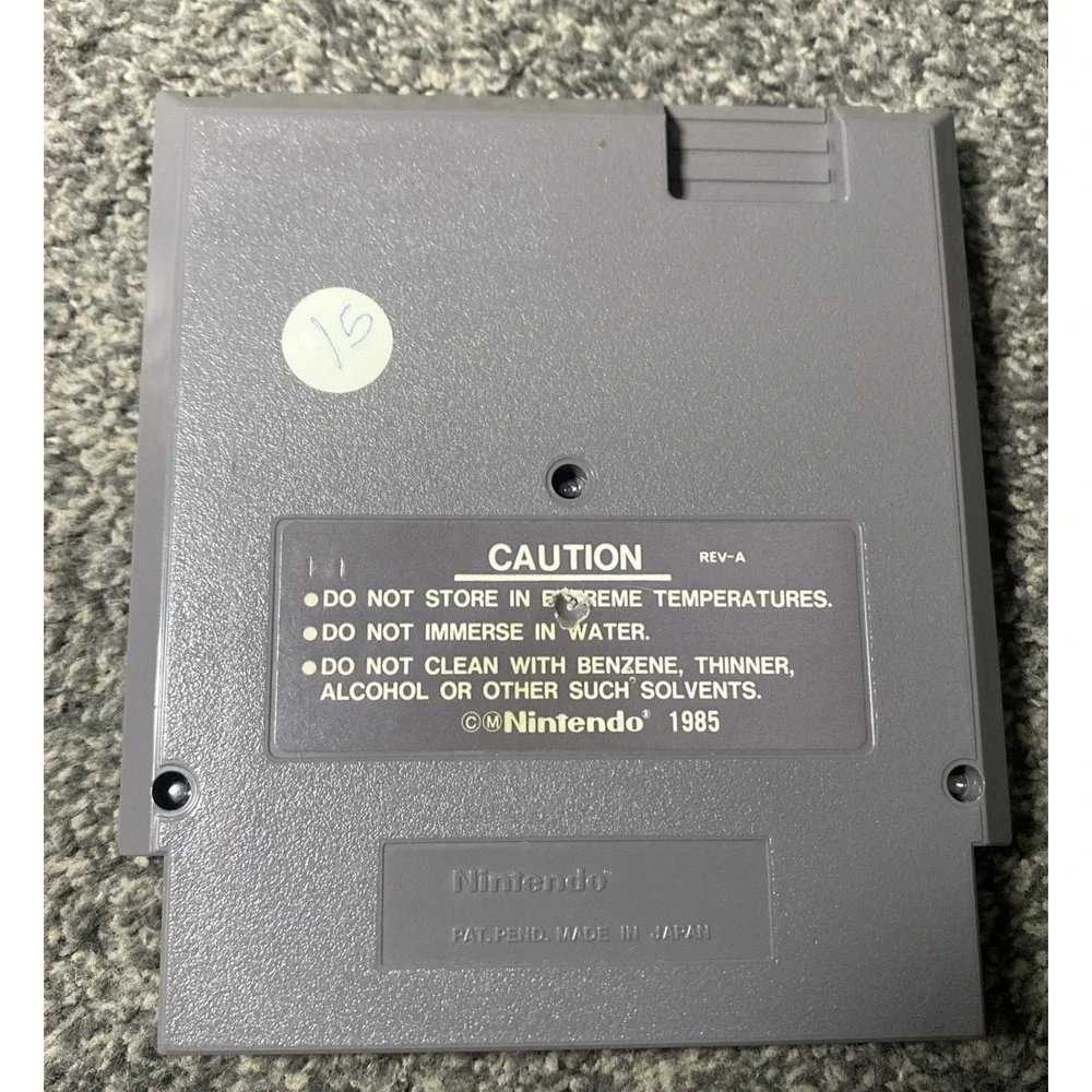 Indiana Jones and the Temple of Doom Gray Cart Nintendo Nes Tested Authentic